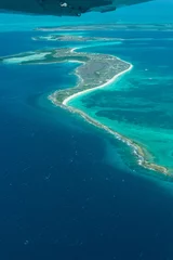 Foto op Canvas Aerial view of Los Roques in Venezuela, turquoise blue beaches, exotic beaches © cristian