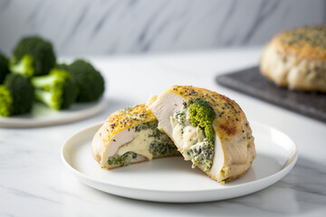 Keto Broccoli and Cheese Stuffed Chicken Breast - A Delicious Low Carb Dinner Recipe