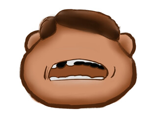 A Cartoon Illustration of Dental Caries.