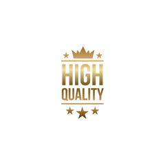 Golden High quality premium Badge PNG Image