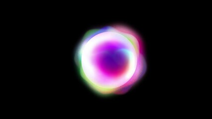 Abstract magical ball energy vision star technology colorful spinning charge animation