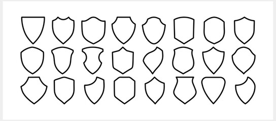 Shield, guard icon isolated. Sketch filled flat sign. Vector stock illustration. EPS 10