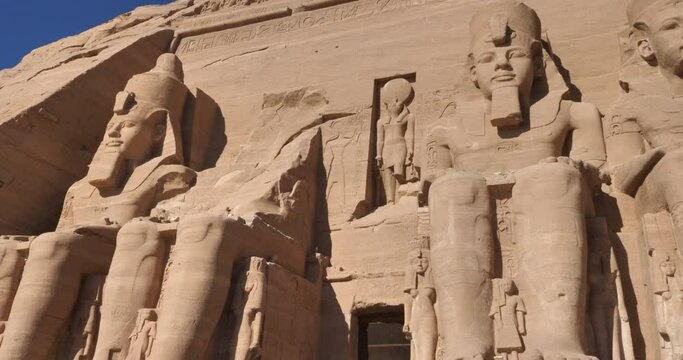 The great temple of Ramesses II, Abu Simbel, upper Egypt