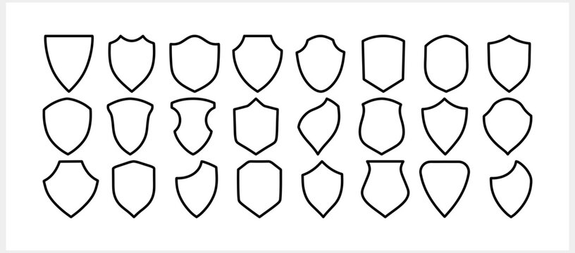 Shield, guard icon isolated. Sketch filled flat sign. Vector stock illustration. EPS 10