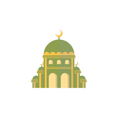Mosque Islamic Icon Ilustration
