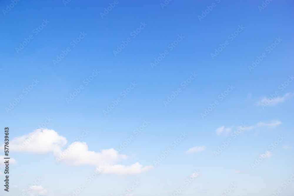 Canvas Prints blue sky background and white clouds soft focus, and copy space horizontal shape.