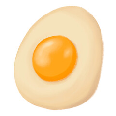 Boiled Egg isolated on transparent background 