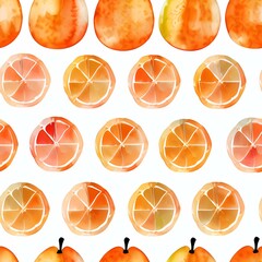 Seamless orange pattern, created with generative ai technology