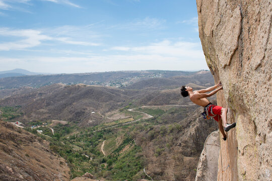 Rock climbing in El Diente, Guadalajara, Jalisco, Mexico
