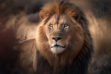 Portrait of a lion, , generative ai