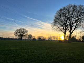 Sonnenuntergang in der Eifel