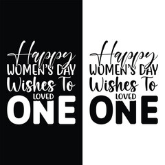 happy womens day t-shirt design vector template