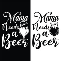 t-shirt design Free vector samples with illustration of beer design
