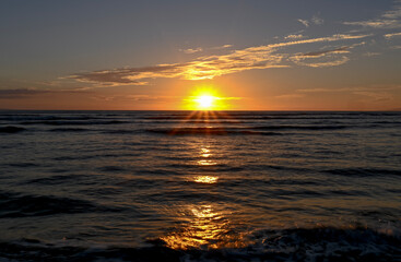 Obraz premium sunset over the sea