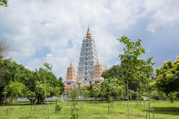 Beautiful view of the Wat Yan Temple in Pattaya, Thailand