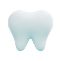 3d tooth icon vector. Isolated on white background. 3d dental, medicine and healthcare concept. Cartoon minimal style. 3d teeth icon vector render illustration.