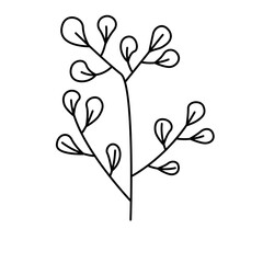 plant, flower, nature, line, leaf, seamless flower