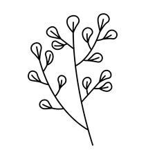 plant, flower, nature, line, leaf, seamless flower