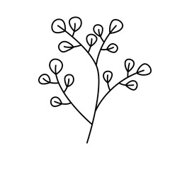 plant, flower, nature, line, leaf, seamless flower