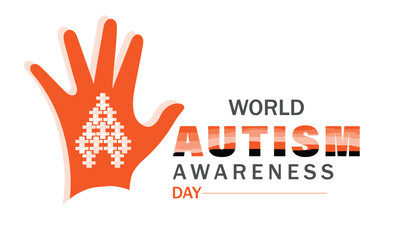 World Autism Awareness Day April 2. Template for background, banner, card, poster 