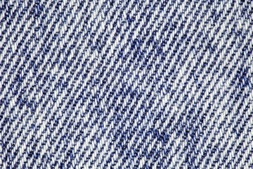 Denim, diagonal seams, close-up, background wallpaper, uniform texture pattern
