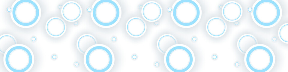 Abstract white and blue circles on background. backdrop illustration for your design. Modern technology background. Vector EPS 10