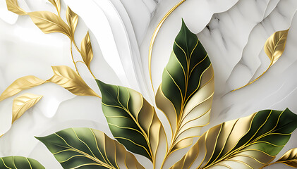 Green marble abstraction. Generative AI.