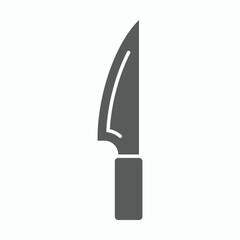 knife icon, chopper vector, cleaver illustration