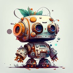 robot, birthday party, generative ai, ai, generative.