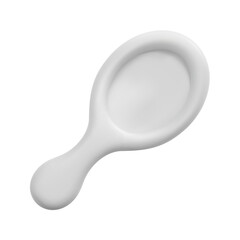 3d spoon icon vector. Isolated on white background. 3d kitchen, tool and equipment concept. Cartoon minimal style. 3d kitchen icon vector render illustration.