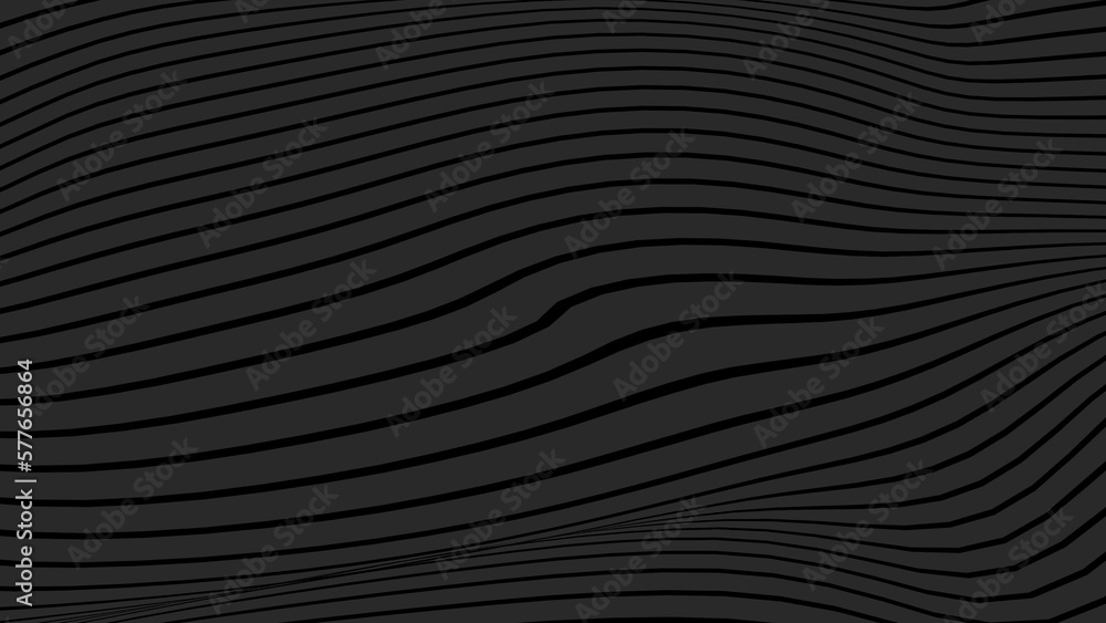 Poster abstract gray black color lines wave pattern texture background. use for graphic design about fashio