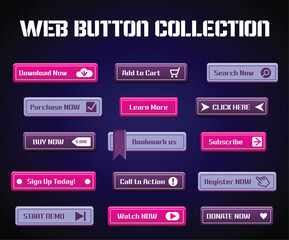 cta web button collection	