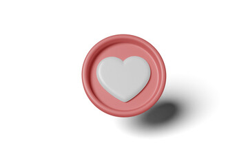 3D Icon Like Or Love
