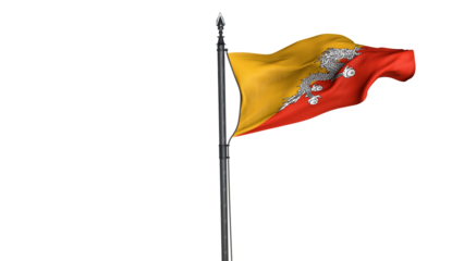  Bhutan, Kingdom of Bhutan, Country Flag