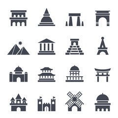 Fototapeta premium Landmark Filled Icon