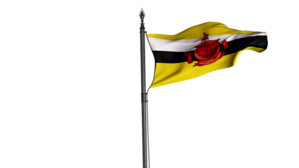  Brunei, Nation of Brunei, the Abode of Peace, Country Flag