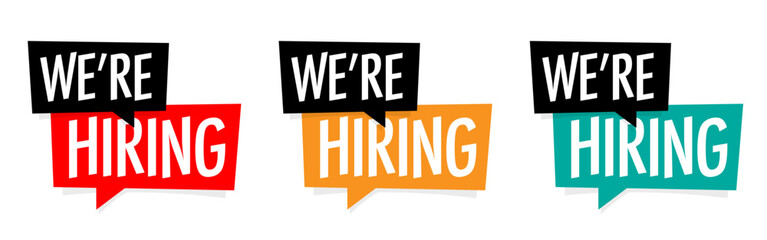 Fototapeta premium We are hiring