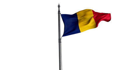  Chad, Republic of Chad., Country Flag