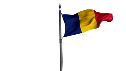  Chad, Republic of Chad., Country Flag