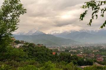 view of the mountains from above