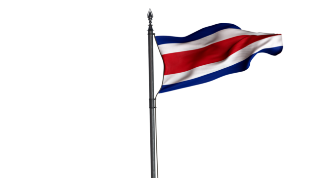 Costa Rica, Republic of Costa Rica, Country Flag - Powered by Adobe