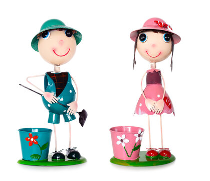 Decorative toy sculptures for the garden