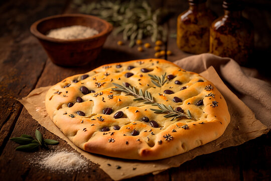 A Slice of Provence: Aromatic Fougasse Bread with Olive Oil and Herbs