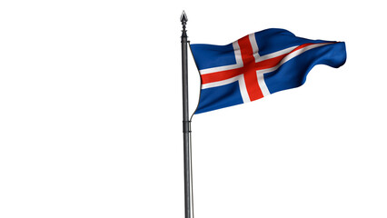  Iceland, Republic of Iceland, Lyoveldio Island, Country Flag