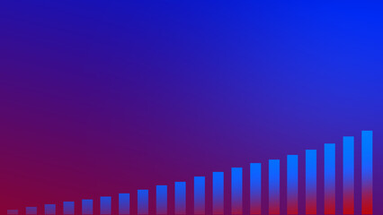 Abstract graph chart of stock market trade background.