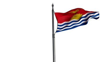 Fototapeta premium Kiribati, Republic of Kiribati, Country Flag