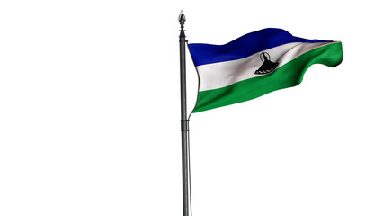  Lesotho, Kingdom of Lesotho, Country Flag