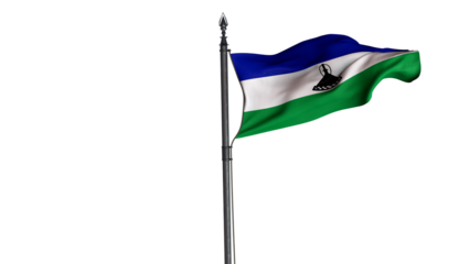  Lesotho, Kingdom of Lesotho, Country Flag