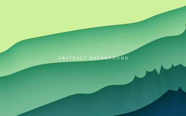 Fototapeta premium abstract green color diagonal shadow and light modern dimension background. eps10 vector