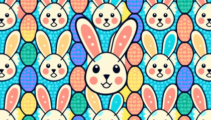Obraz premium pattern with rabbits